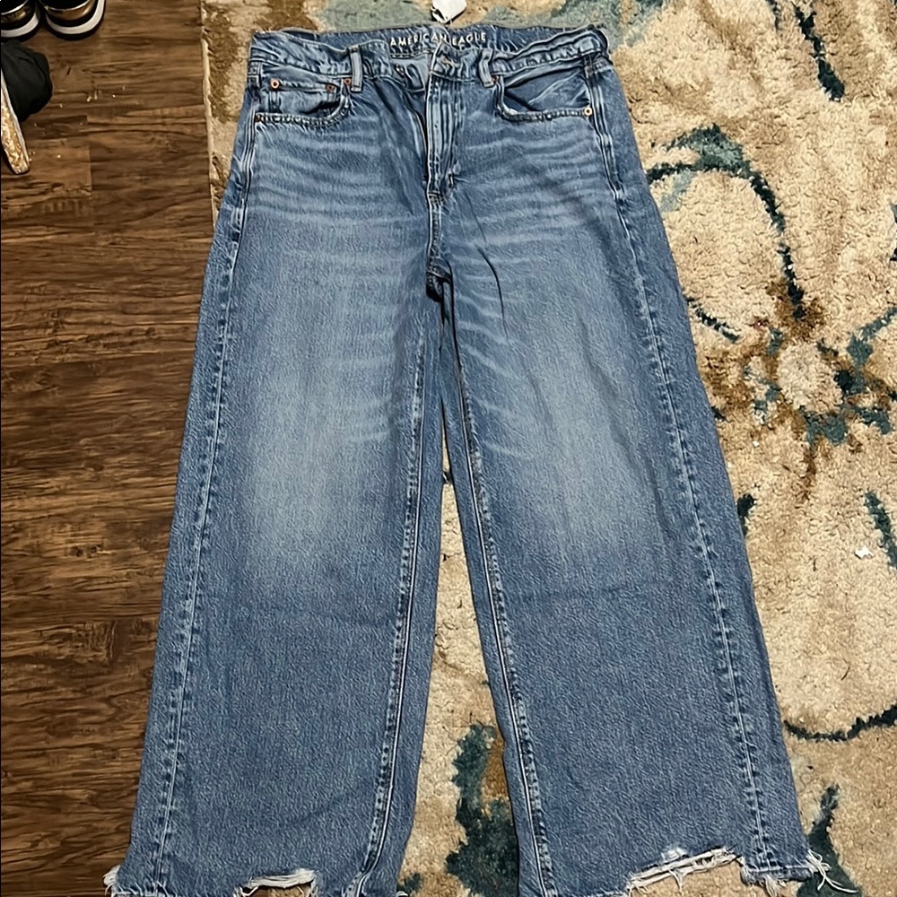 NWT American Eagle High/Rise Baggy Wide Leg Jeans